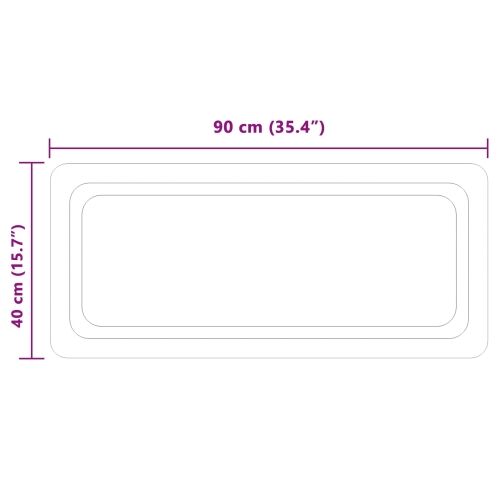 LED kupaonsko ogledalo s ogledalom *Transparent*an 90 x 40 cm - 90 x 40 cm Cijena
