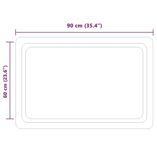LED kupaonsko ogledalo s ogledalom *Transparent*an 90 x 60 cm - 90 x 60 cm Cijena