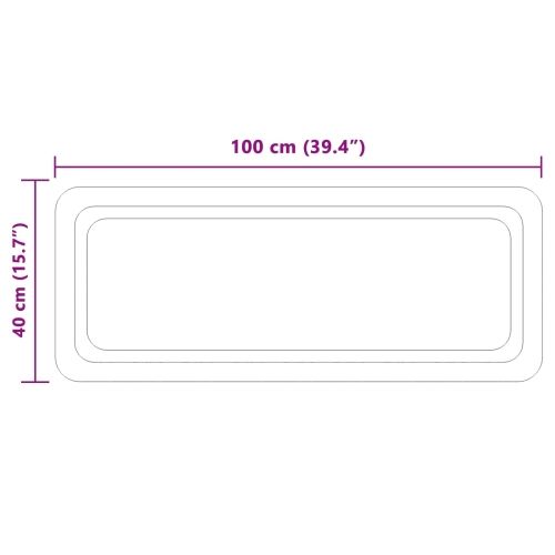 LED kupaonsko ogledalo s ogledalom *Transparent*an 100 x 40 cm - 100 x 40 cm Cijena