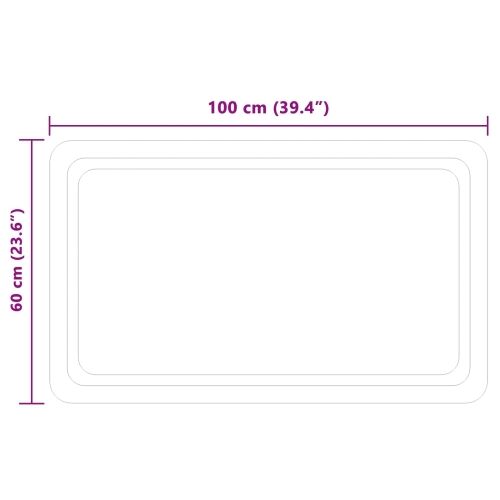 LED kupaonsko ogledalo s ogledalom *Transparent*an 100 x 60 cm - 100 x 60 cm Cijena