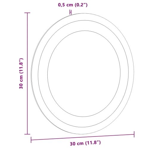 LED kupaonsko ogledalo s ogledalom *Transparent*an Ø 30 cm - 30 x 30 cm Cijena