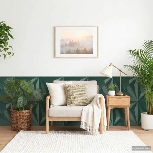 Zidne panele 12 kom. 50 x 50 cm Zvijezda zelena XPS pjena - Zvijezda zelena 12 Cijena