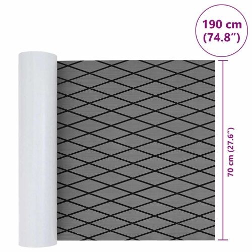 Prostirka za čamce Svijetlo siva i crna 190 x 70 cm EVA - 190 x 70 cm svjetlosiva i crna Cijena