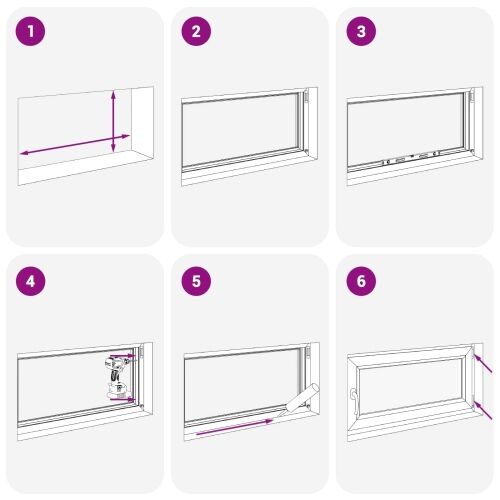 Prozor za podrum s nagibom i okretanjem RISOR 110 x 70 cm - Antracit 110 x 70 cm (dvostruki sloj) Naginjanje i okretanje desno Cijena