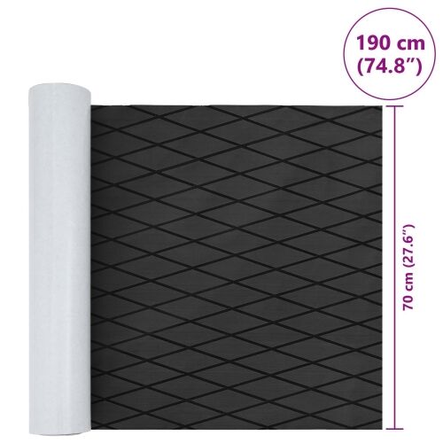 Prostirka za čamce Prugasti Tamno siva i crna 190 x 70 cm EVA - 190 x 70 cm Tamnosiva i crna Cijena