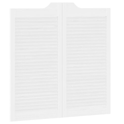 Vrata na rasklapanje 2 kom. 100 x 100 cm Masivna borovina - Bijela 100 x 100 cm 2 Cijena