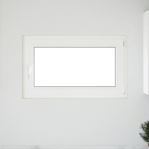 Prozor za podrum s nagibom i okretanjem RISOR 100 x 60 cm - Bijela 100 x 60 cm (Troslojno) Naginjanje i okretanje desno Cijena