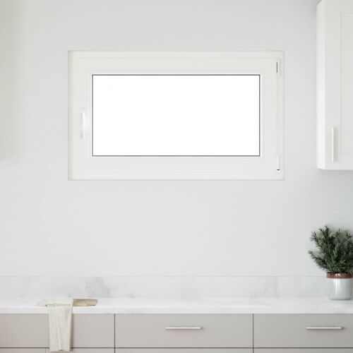 Prozor za podrum s nagibom i okretanjem RISOR 100 x 60 cm - Bijela 100 x 60 cm (Troslojno) Naginjanje i okretanje desno Cijena