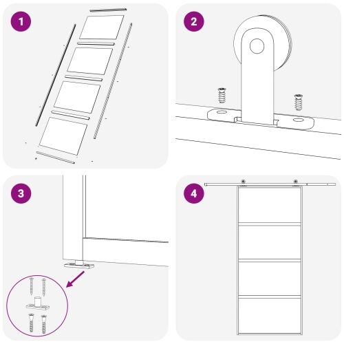 Klizna vrata 76 x 205 cm Kaljeno Staklo i Aluminij - Crna 76 x 205 cm Tamno prozirno Cijena