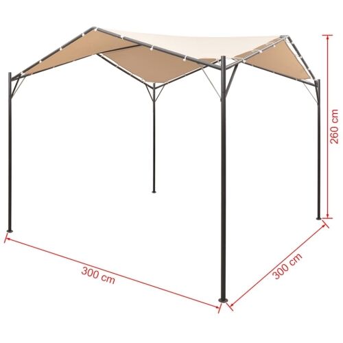 Sjenica/paviljon/šator/nadstrešnica 3 x 3 m čelični bež - Bež 3 x 3 m Bež 3 x 3 m Cijena