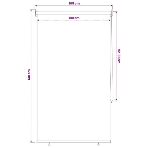 Vanjska rolo zavjesa 105 (Š) x 140 (V) cm bež - Bež 100 x 140 cm Cijena