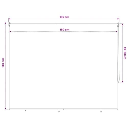 Vanjska rolo zavjesa 165 (Š) x 140 (V) cm bež - Bež 160 x 140 cm Cijena