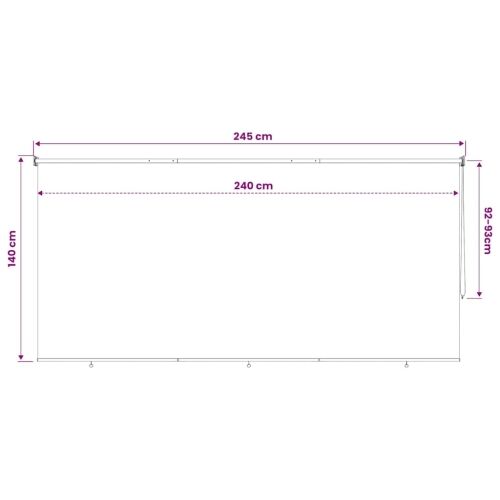Vanjska rolo zavjesa 245 (Š) x 140 (V) cm bež - Bež 240 x 140 cm Cijena