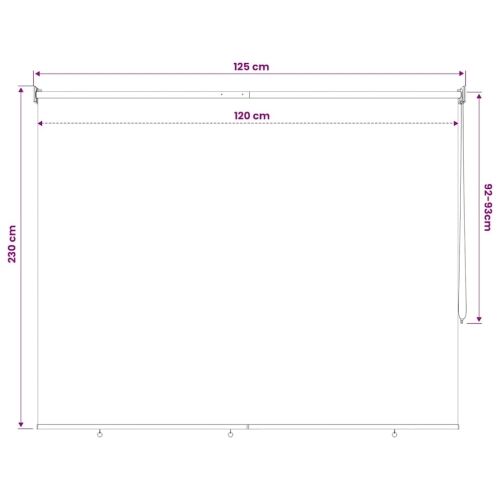 Vanjska rolo zavjesa 125 (Š) x 230 (V) cm bež - Bež 120 x 230 cm Bež 120 x 230 cm Cijena