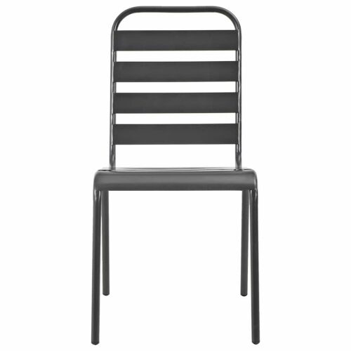 3-dijelni bistro set čelični tamno sivi - 2 2 Cijena
