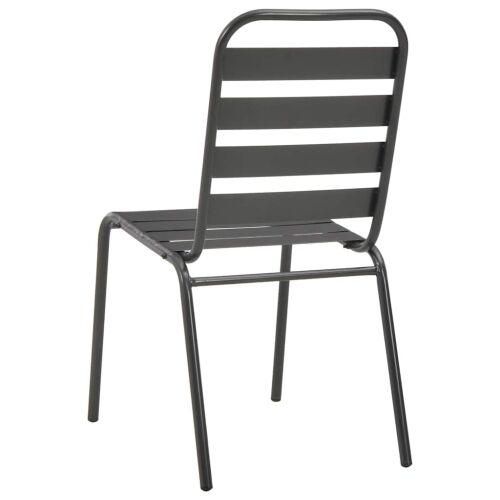 3-dijelni bistro set čelični tamno sivi - 2 2 Cijena