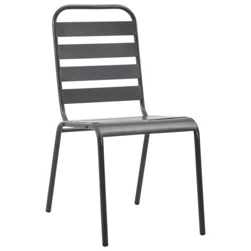 3-dijelni bistro set čelični tamno sivi - 2 2 Cijena