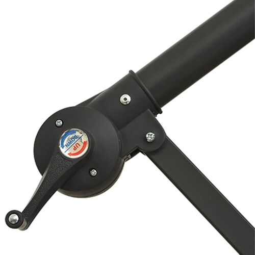 Konzolni vrtni suncobran LED s metalnim stupom 350 cm smeđesivi - Sivo-smeđa 350 cm 1 Sivo-smeđa Cijena