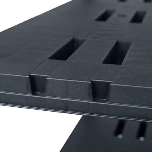 Stalak za pohranu crni 220 kg 90 x 40 x 138 cm plastični - 90 x 40 x 138 cm 1 1 90 x 40 x 138 cm Cijena
