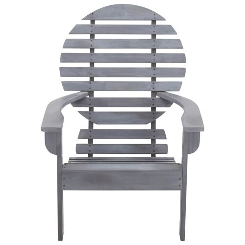 Stolica Adirondack od masivnog bagremovog drva siva - Siva 1 Siva Cijena
