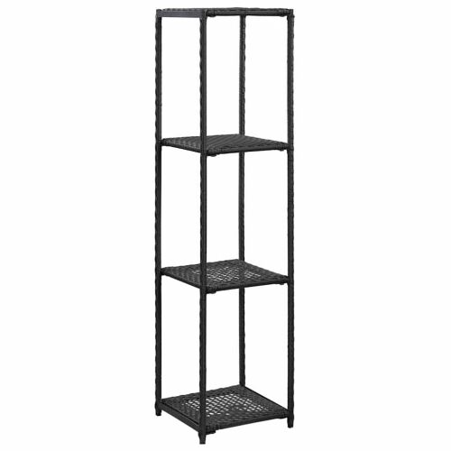 Police za pohranu crne 30 x 30 x 120 cm od poliratana - 1 120 cm 120 cm Cijena