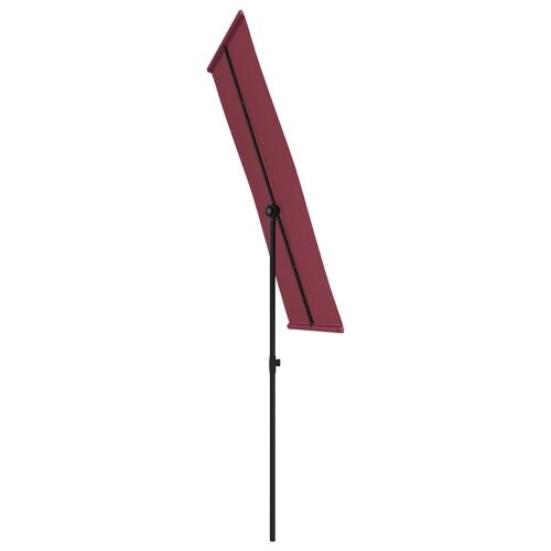 Vrtni suncobran s aluminijskim stupom 180 x 110 cm bordo - Bordo crvena 180 x 110 cm 1 Bordo crvena Cijena