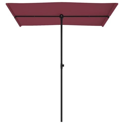 Vrtni suncobran s aluminijskim stupom 180 x 110 cm bordo - Bordo crvena 180 x 110 cm 1 Bordo crvena Cijena