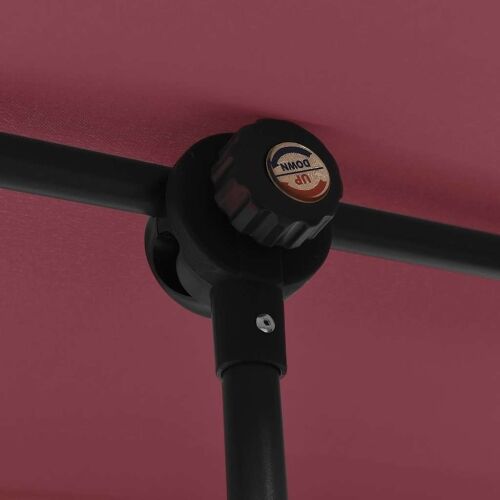 Vrtni suncobran s aluminijskim stupom 180 x 110 cm bordo - Bordo crvena 180 x 110 cm 1 Bordo crvena Cijena