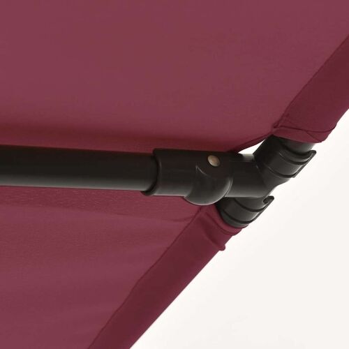 Vrtni suncobran s aluminijskim stupom 180 x 110 cm bordo - Bordo crvena 180 x 110 cm 1 Bordo crvena Cijena