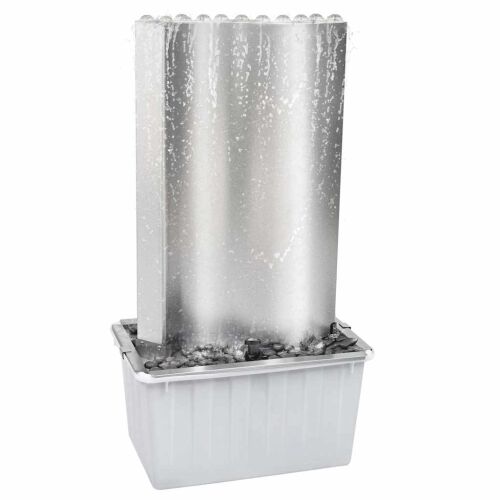 Vrtna fontana srebrna 60,2x37x122,1 cm od nehrđajućeg čelika Cijena