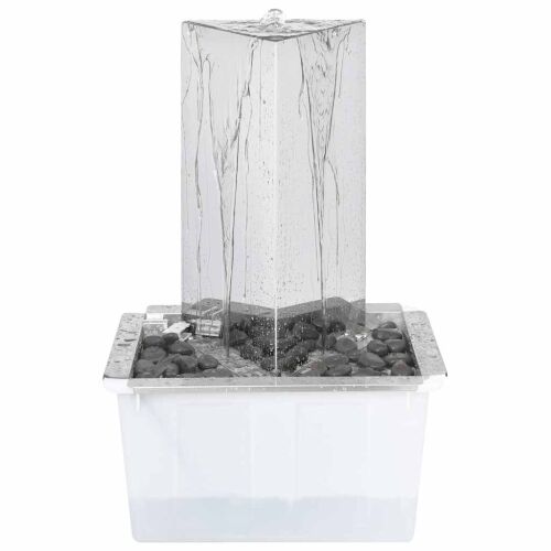 Vrtna fontana s crpkom od nehrđajućeg čelika 76 cm trokutasta - 48 x 34 x 76 cm 48 x 34 x 76 cm Cijena