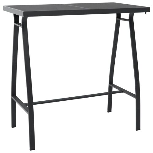 Vrtni barski stol crni 110 x 60 x 110 cm od kaljenog stakla - 110 x 60 x 110 cm 1 110 x 60 x 110 cm Cijena