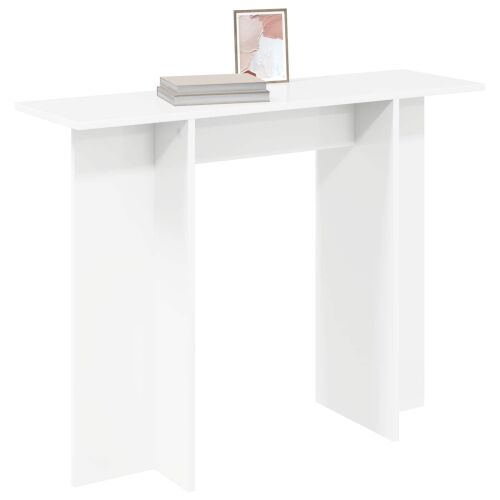 Konzolni stol Bijela 100 x 30 x 75 cm Konstruirano drvo - Bijela Cijena