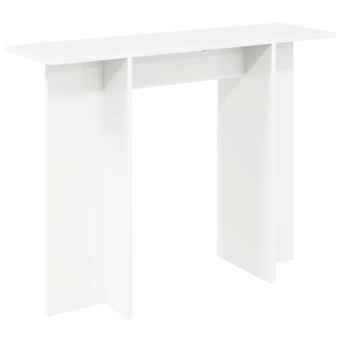 Konzolni stol Bijela 100 x 30 x 75 cm Konstruirano drvo - Bijela Cijena