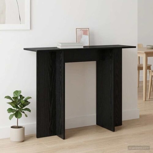Konzolni stol Crni hrast 100 x 30 x 75 cm Konstruirano drvo - Crni hrast Cijena