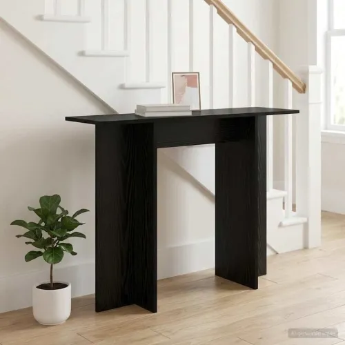 Konzolni stol Crni hrast 100 x 30 x 75 cm Konstruirano drvo - Crni hrast Cijena