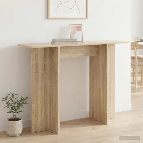 Konzolni stol Hrast sonoma 100 x 30 x 75 cm Konstruirano drvo - sonoma hrast Cijena
