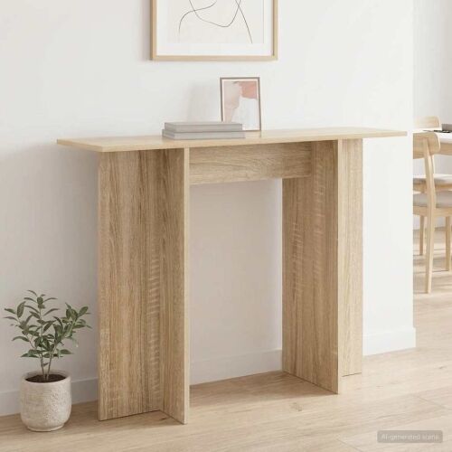 Konzolni stol Hrast sonoma 100 x 30 x 75 cm Konstruirano drvo - sonoma hrast Cijena