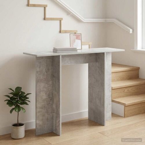 Konzolni stol Betonska siva 100 x 30 x 75 cm Konstruirano drvo - Betonsko siva Cijena
