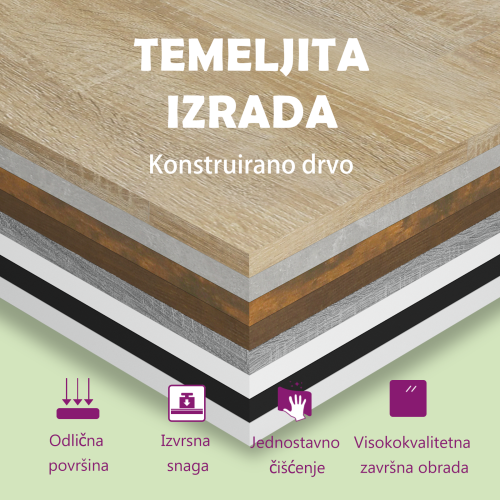 Radni stol s policama bijeli i hrast 110x45x157 cm od iverice - Bijela i boja hrasta sonome Bijela i boja hrasta sonome Cijena