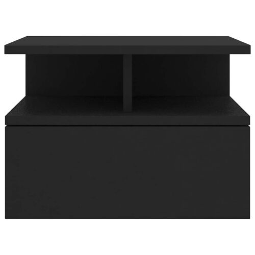 Viseći noćni ormarić crni 40 x 31 x 27 cm konstruirano drvo - Crna 1 Crna 1 Cijena