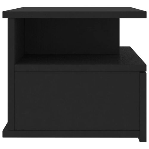 Viseći noćni ormarić crni 40 x 31 x 27 cm konstruirano drvo - Crna 1 Crna 1 Cijena