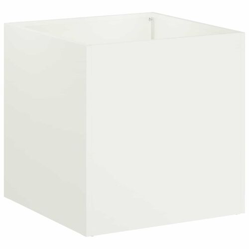 Vrtna saksija Bijela 25 x 25 x 25 cm Čelična vrata - Bijela 25 x 25 x 25 cm 1 Cijena
