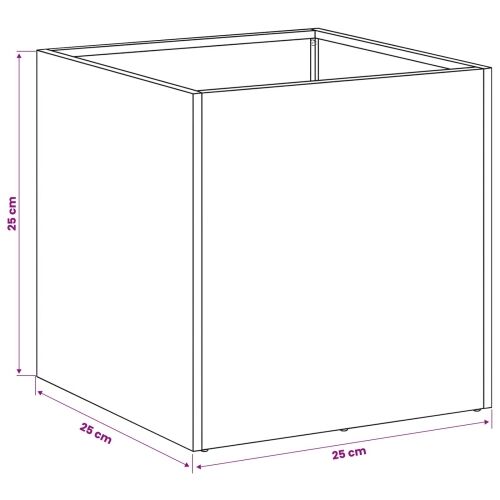 Vrtna saksija 2 kom. Maslinastozelena 25 x 25 x 25 cm - Maslinastozelena 25 x 25 x 25 cm 2 Cijena