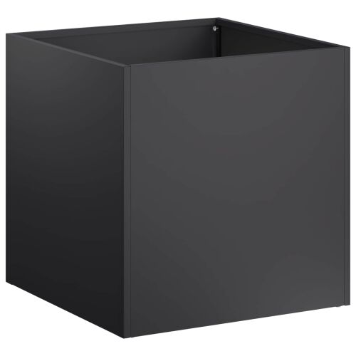 Vrtna saksija 2 kom. Crna 35 x 35 x 35 cm Čelična vrata - Crna 35 x 35 x 35 cm 2 Cijena