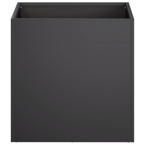 Vrtna saksija 2 kom. Crna 45 x 45 x 45 cm Čelična vrata - Crna 45 x 45 x 45 cm 2 Cijena