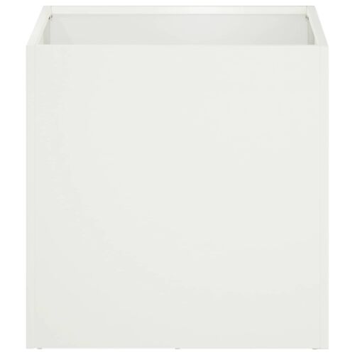 Vrtna saksija Bijela 45 x 45 x 45 cm Čelična vrata - Bijela 45 x 45 x 45 cm 1 Cijena