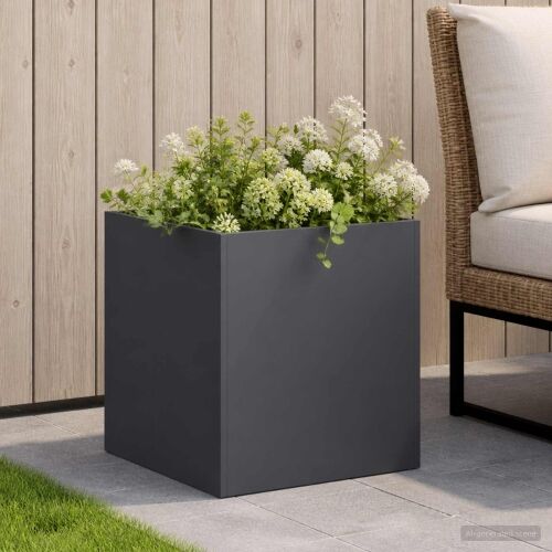 Vrtna saksija Antracit 45 x 45 x 45 cm Čelična vrata - Antracit 45 x 45 x 45 cm 1 Cijena