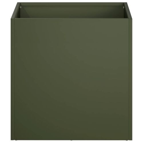 Vrtna saksija Maslinastozelena 45 x 45 x 45 cm Čelična vrata - Maslinastozelena 45 x 45 x 45 cm 1 Cijena