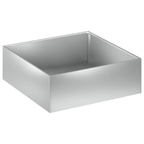 Vrtna saksija 2 kom. Srebrna 40 x 40 x 20 cm Pocinčani čelik - Pocinčani čelik 40 x 40 x 20 cm 2 Cijena